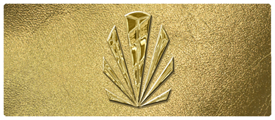 DNSEMP-L-602-GD-SH-GD Gold Sunburst Shimmer Gold